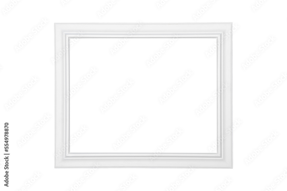 Isolated white painted frame Isolated white painted frame