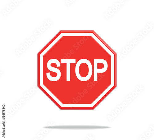 3d stop sign