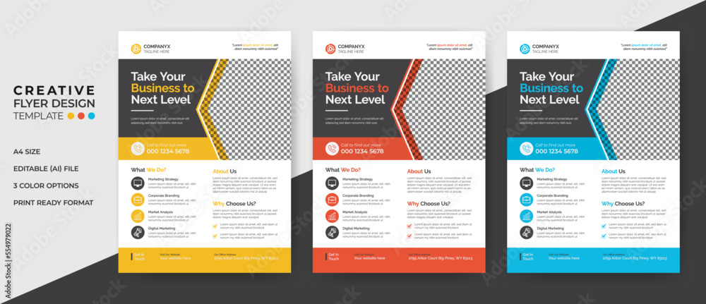 Obraz premium Business Flyer Template Print Design