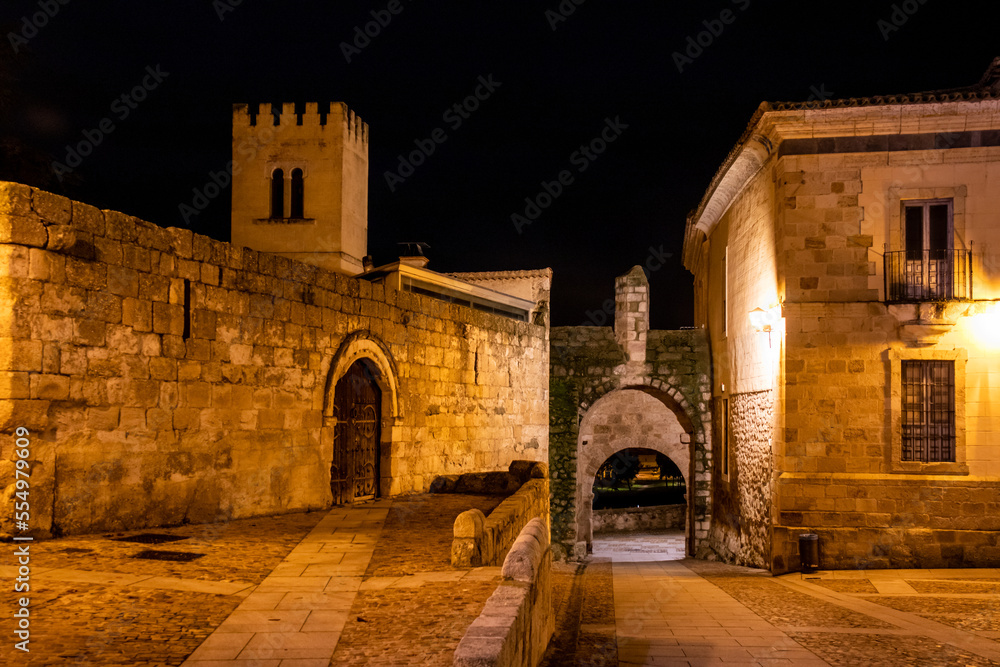Tranquility and calm at night, Zamora, Spain
