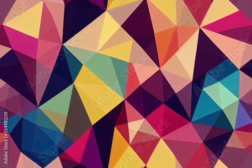 Creative Seamless Geometric Fabric Effect Background Pattern Design Abstract Generative AI