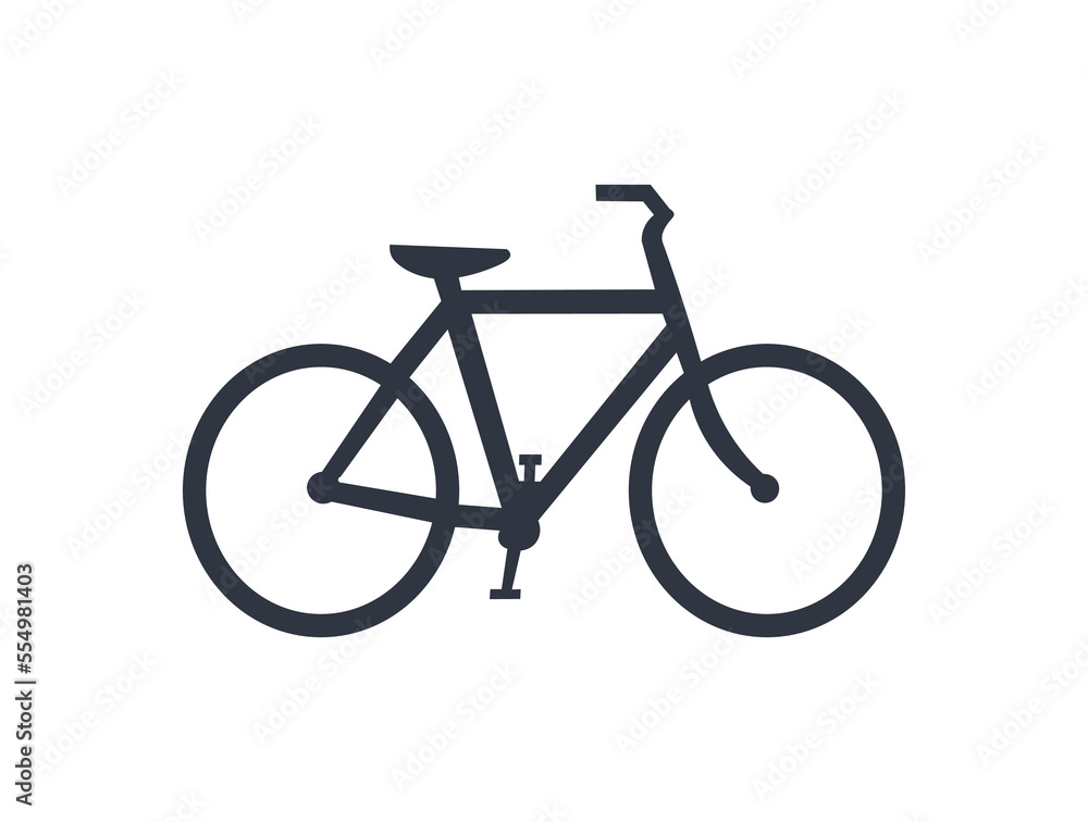 Obraz premium Isolated monochromatic bike icon. 