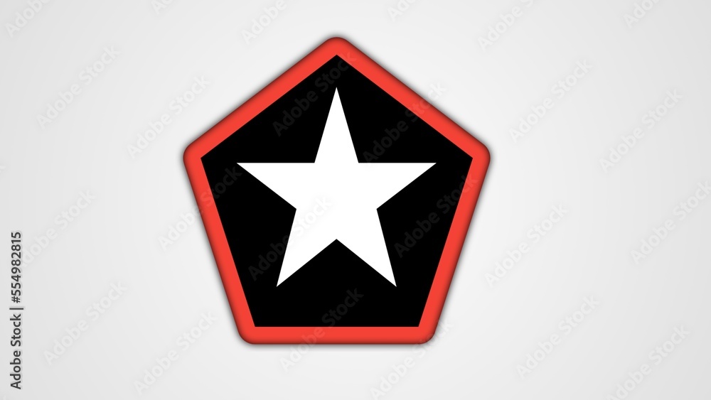 3d red star 3d red star