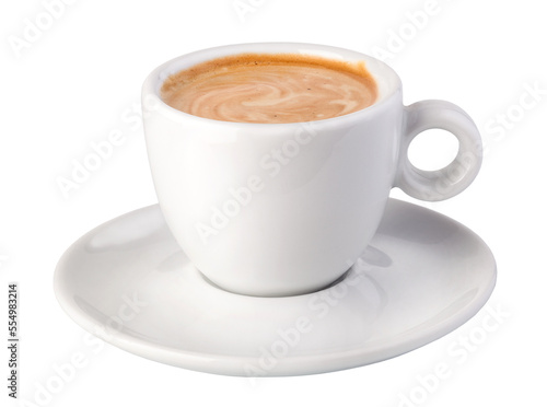Fotografiet cup of coffee on transparent background. png file