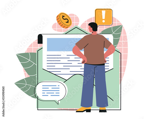 Credit report concept