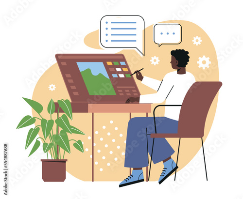 Profession digital or graphic designer