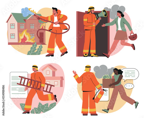 Fire Emergency concept