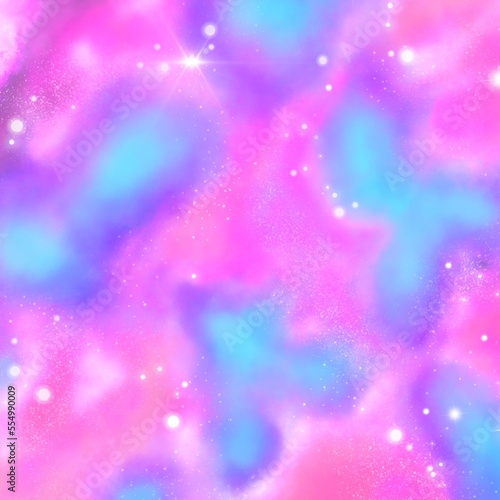 Pink and blue clouds, pastel colors, magical universe, fantasy, party, decoration