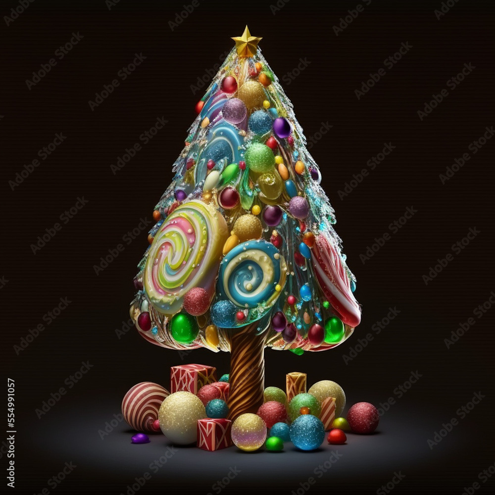 colorful christmas tree