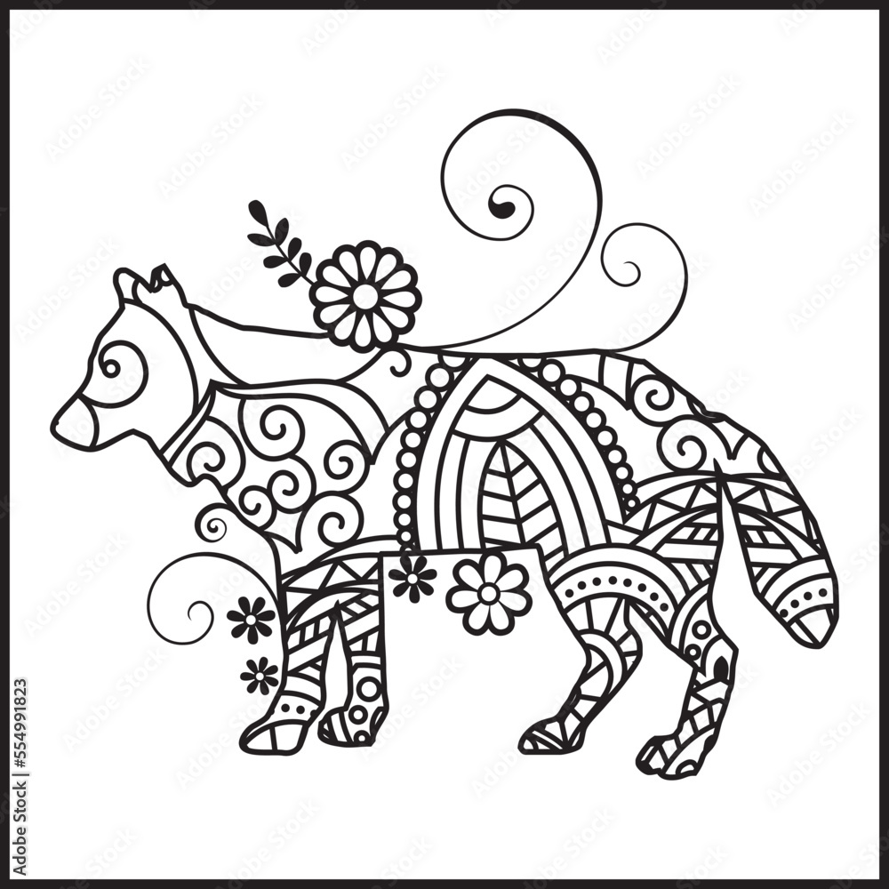 Obraz premium Vector illustration decorative Animal on white background