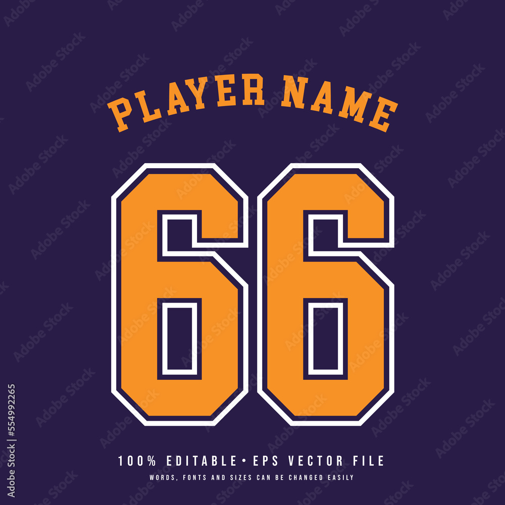 Purple jersey number basketball team name printable text effect