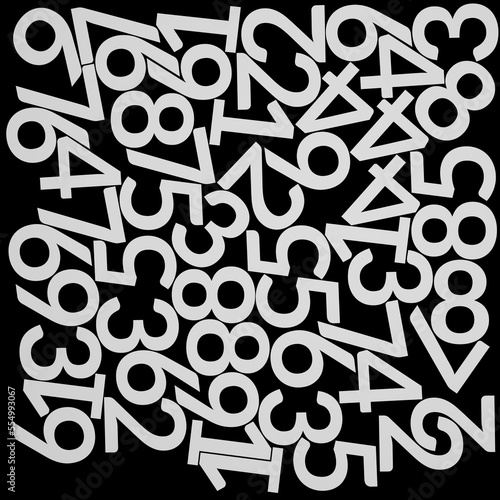 seamless pattern with numbers
