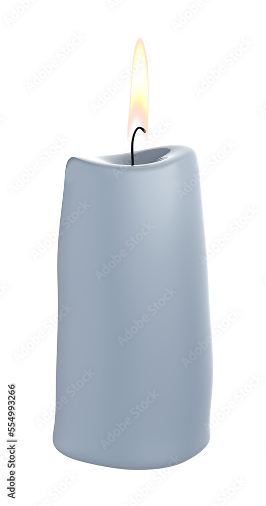 3d illustration od a colored candle 3d illustration od a colored candle