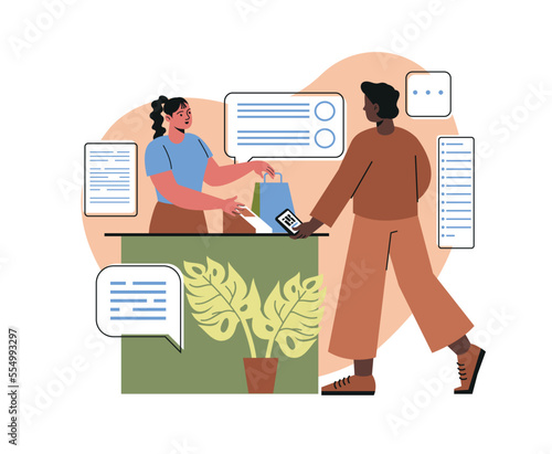 Cashless payment system concept