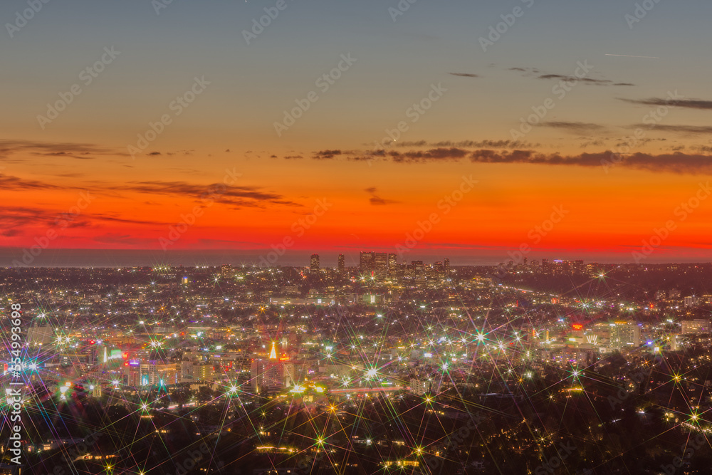 Los Angeles Landscape at Sunset