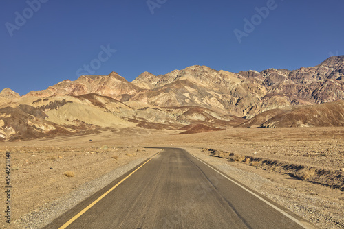 Death Valley National Park's Artists Drive in the Afternoon