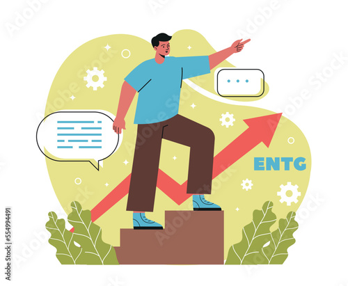 MBTI person type concept