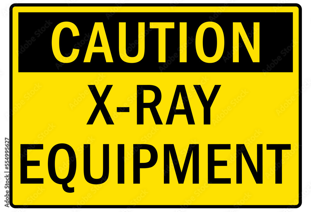 Radiation warning sign and labels Radiation warning sign and labels