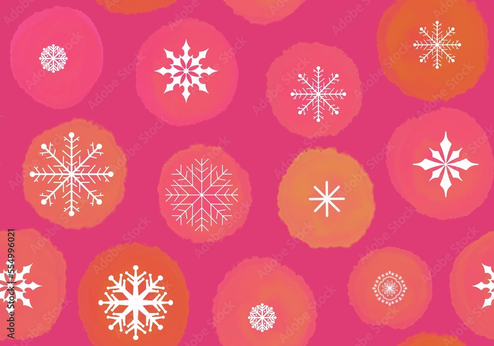 Winter seamless snowflakes pattern for wrapping paper and fabrics and linens and kids clothes print and Noel Winter seamless snowflakes pattern for wrapping paper and fabrics and linens and kids clothes print and Noel