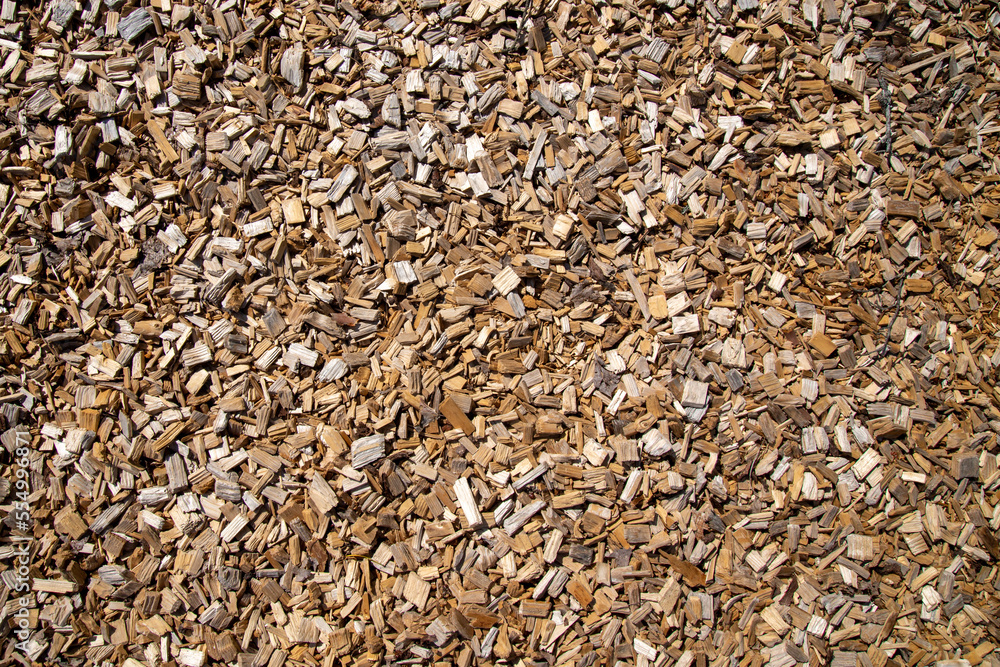 Bunch of wood chip on frame Bunch of wood chip on frame