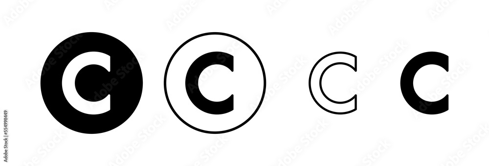 Copyright icon vector illustration. copyright sign and symbol Copyright icon vector illustration. copyright sign and symbol