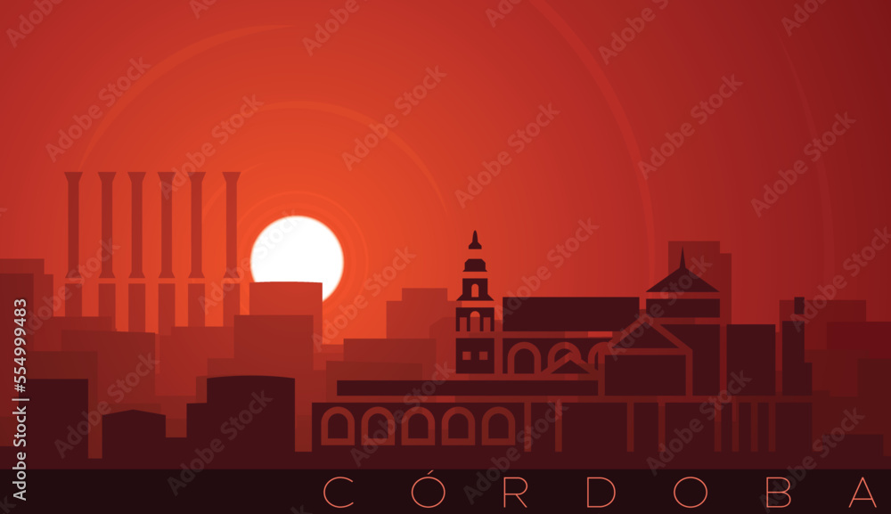 Cordoba Low Sun Skyline Scene