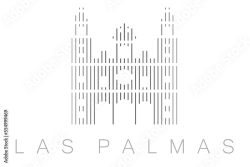 Vertical Bars Las Palmas Landmark Skyline