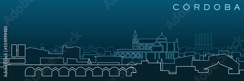 Cordoba Multiple Lines Skyline and Landmarks