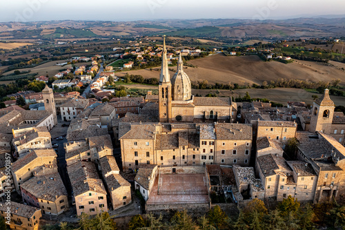 Aerial Panorama of Ostra Vetere, Marche, Italy