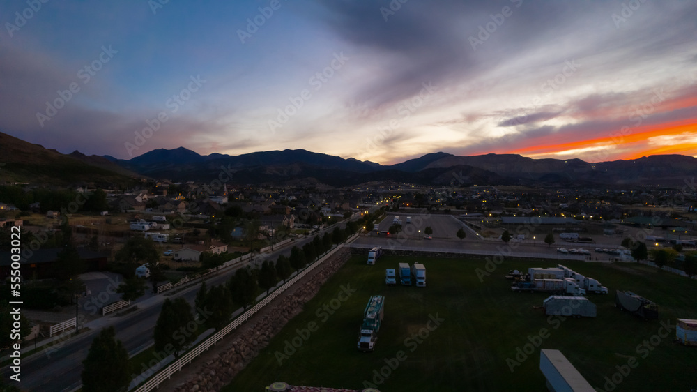 atardecer en herriman utah