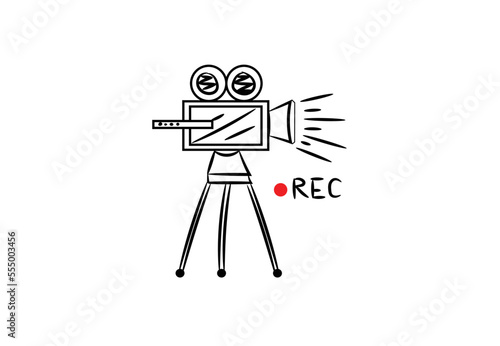 3d render of a person with a camera