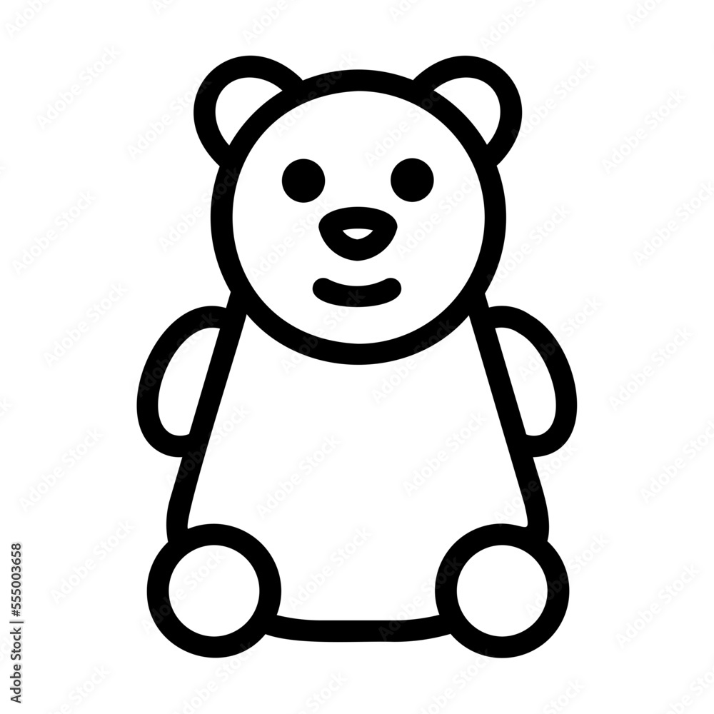 Obraz premium panda doll icon