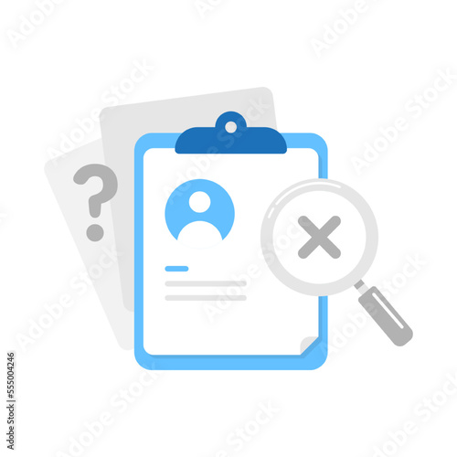user not found, account not register concept illustration flat design vector eps10. modern graphic element for landing page, empty state ui, infographic, icon