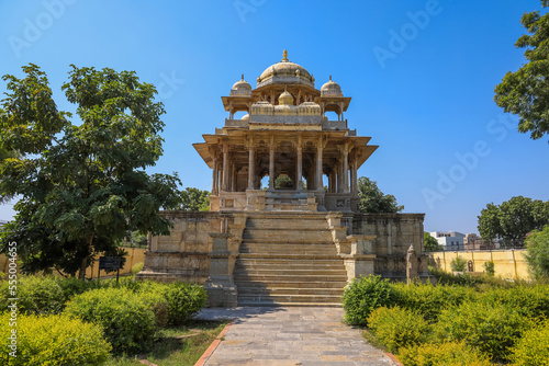 Historic 84 pillared Cenotaph in Bundi, Rajasthan, India. photo