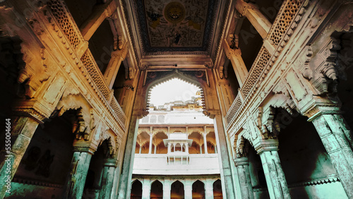 Majestic arch entrance of Garh palace, the palace was built in Raja Rao Ratan Singh Hada regime in Bundi, Rajasthan, India. photo