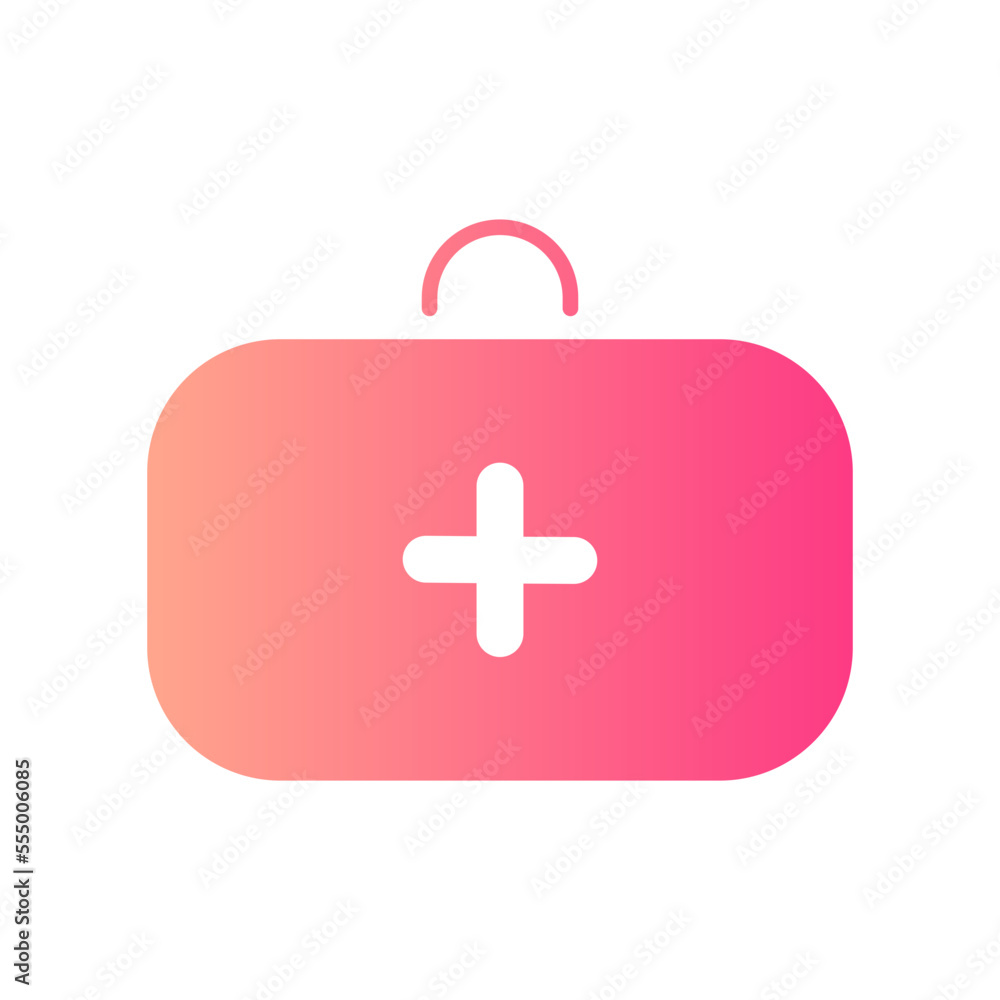 Obraz premium first aid kit gradient icon