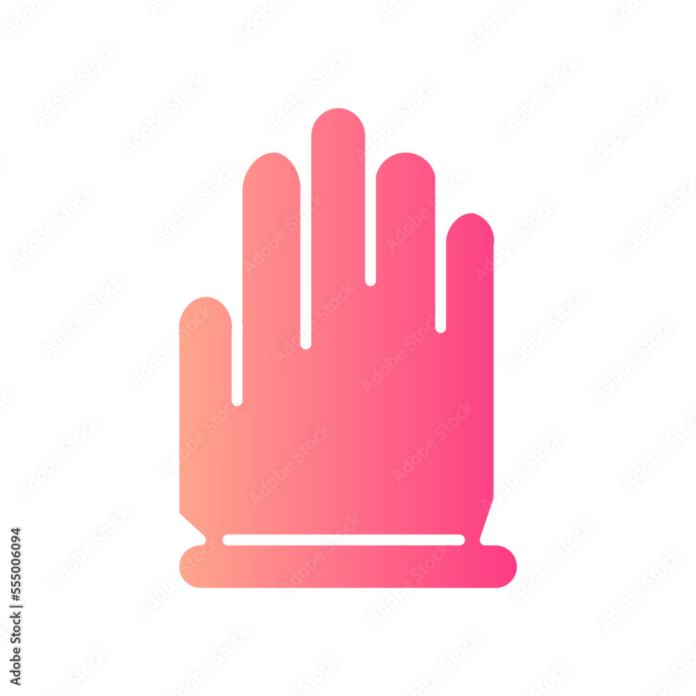 Obraz premium glove gradient icon
