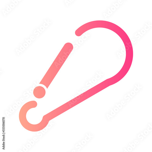 carabiner gradient icon