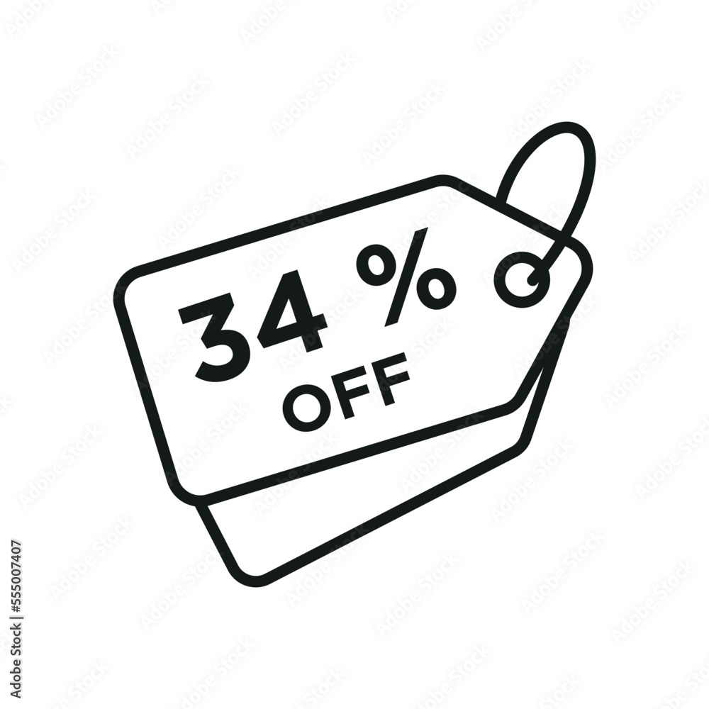 Discount icon vector design templates Discount icon vector design templates