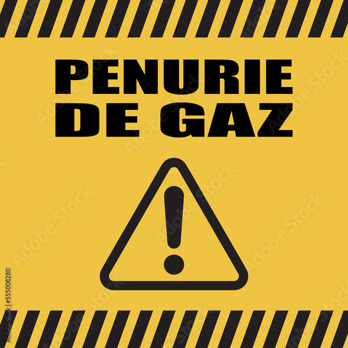 Logo pénurie de gaz.
