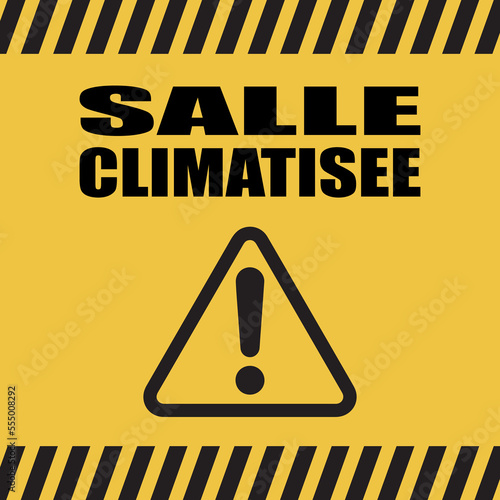 Logo salle climatisée.