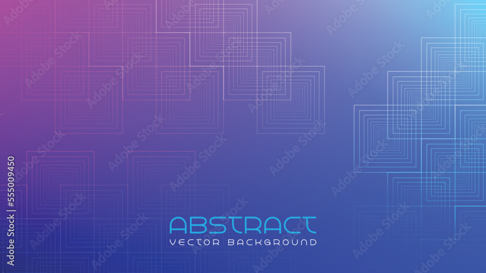 Fototapeta premium purple blue abstract squares lines vector background bg