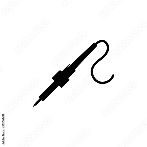 Vector illustration of soldering iron logo template