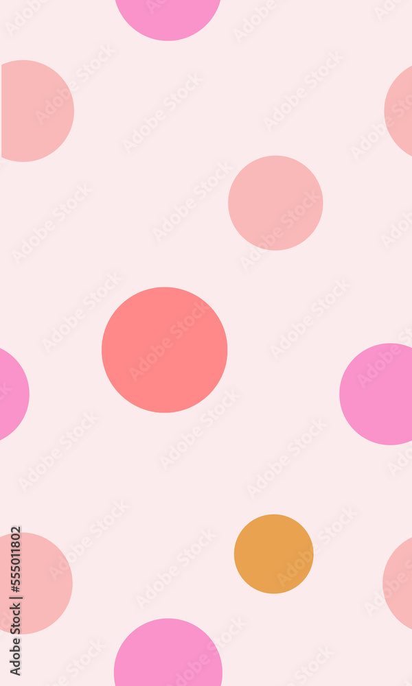 seamless pattern with pink and white circles seamless pattern with pink and white circles