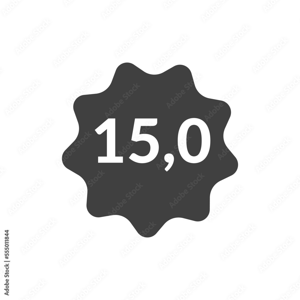 Numeric decimal icon vector