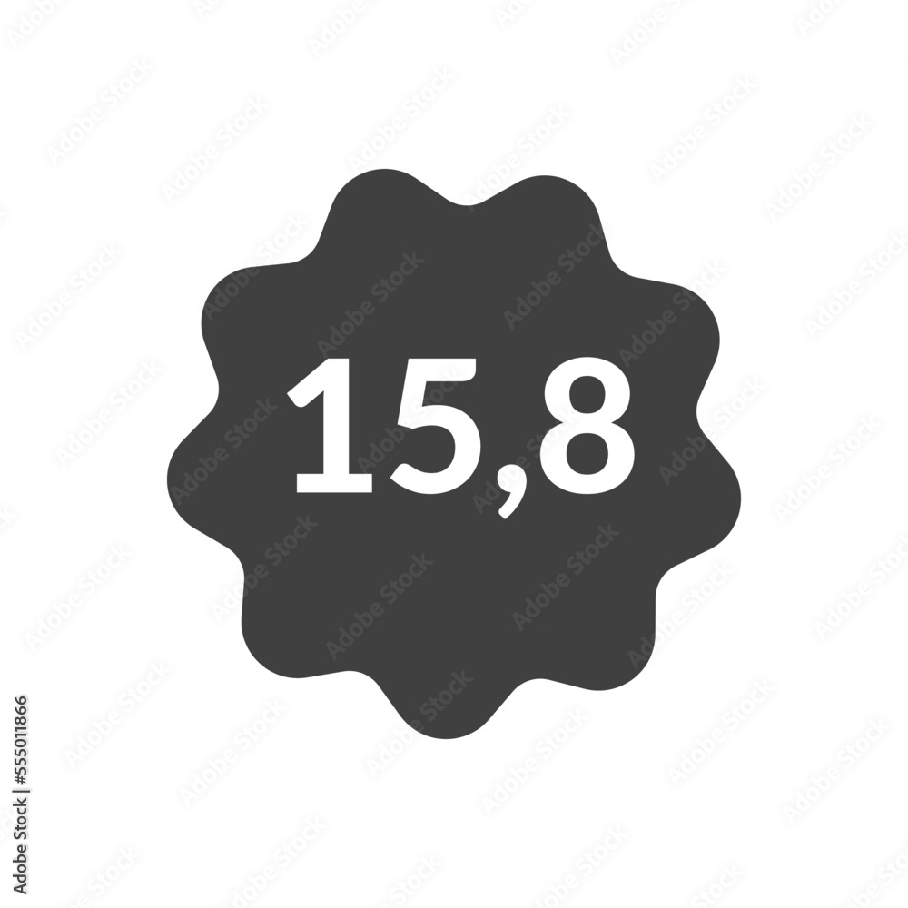 Numeric decimal icon vector