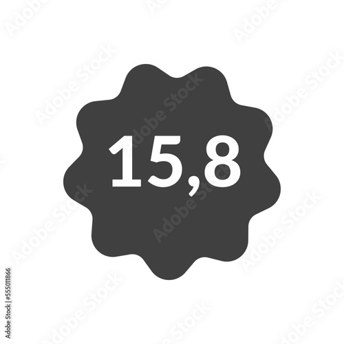 Numeric decimal icon vector
