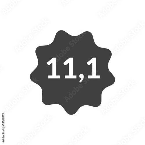 Numeric decimal icon vector
