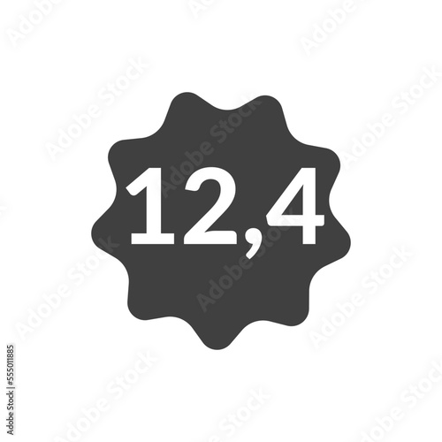 Numeric decimal icon vector