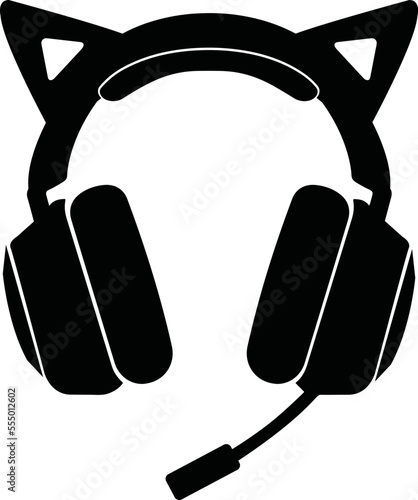 Cat Headset Gaming Head Set Gamer Streamer Video Games PC Console